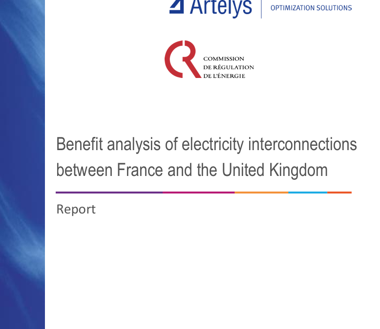 Benefit analysis of electricity interconnections between France and the United Kingdom